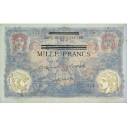 Tunisie - Pick 31 - 1'000 francs - Série C.49 - 09/07/1892 (1943) - Etat : SPL