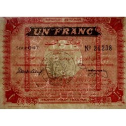 Régence de Tunis - Pick 43 - 1 franc - Série 047 - 04/11/1918 - Etat : pr.NEUF