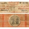 Régence de Tunis - Pick 46b - 1 franc - Série 079 - 17/03/1919 - Etat : B+