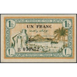 Régence de Tunis - Pick 55 - 1 franc - Série B - 15/07/1943 - Etat : pr.NEUF