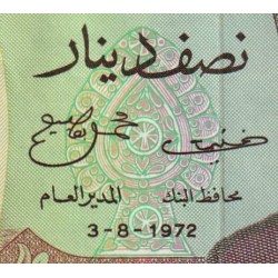 Tunisie - Pick 66a - 1/2 dinar - Série A/9 - 03/08/1972 - Etat : NEUF