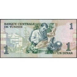 Tunisie - Pick 70 - 1 dinar - Série B/1 - 15/10/1973 - Etat : SUP