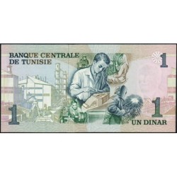 Tunisie - Pick 70 - 1 dinar - Série B/1 - 15/10/1973 - Etat : SPL