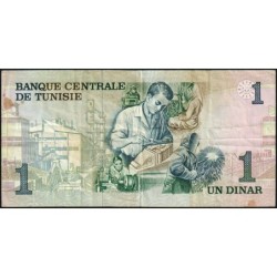 Tunisie - Pick 70 - 1 dinar - Série B/4 - 15/10/1973 - Etat : TB