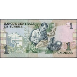 Tunisie - Pick 70 - 1 dinar - Série B/15 - 15/10/1973 - Etat : pr.NEUF