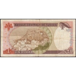Tunisie - Pick 74 - 1 dinar - Série B/8 - 15/10/1980 - Etat : TB-