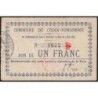 02 - Croix-Fonsomme - Commune - 1 franc - 04/05/1915 - Etat : TTB