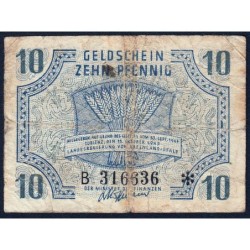 Rhénanie-Palatinat - Occupation Française - Pick S 1005 - 10 pfennig - Série B - 1947 - Etat : B+ à TB-