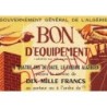Algérie - Bon d'équipement - 10'000 francs - 01/03/1947 - Spécimen - Etat : SUP