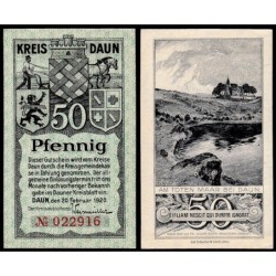 Allemagne - Notgeld - Daun - 50 pfennig - 20/02/1920 - Etat : NEUF