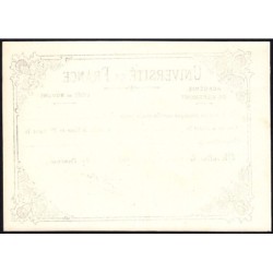 03 - Moulins - Lycée de Moulins - Carte de classement - 25/02/1883 - Etat : SPL+
