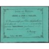 03 - Moulins - Lycée de Moulins - Carte de mérite - 30/04/1883 - Etat : TTB+