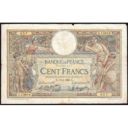 F 24-04 - 13/04/1926 - 100 francs - Merson grands cartouches - Série S.13919 - Etat : TB-