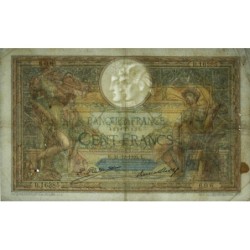 F 24-05 - 21/12/1926 - 100 francs - Merson grands cartouches - Série B.16385 - Etat : TTB-