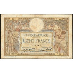 F 24-08 - 09/01/1929 - 100 francs - Merson grands cartouches - Série B.23825 - Etat : TB-