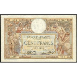F 24-08 - 11/03/1929 - 100 francs - Merson grands cartouches - Série G.24447 - Etat : TTB-