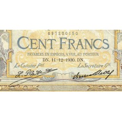 F 24-09b - 11/12/1930 - 100 francs - Merson grands cartouches - Série A.27889 - Etat : TTB-