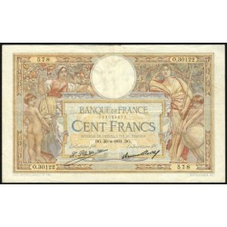 F 24-10 - 30/04/1931 - 100 francs - Merson grands cartouches - Série O.30122 - Etat : TTB