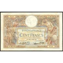 F 24-11 - 28/07/1932 - 100 francs - Merson grands cartouches - Série A.36140 - Etat : TTB