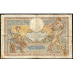 F 24-11 - 27/10/1932 - 100 francs - Merson grands cartouches - Série U.37452 - Etat : B+