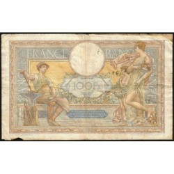 F 24-11 - 10/11/1932 - 100 francs - Merson grands cartouches - Série K.37676 - Etat : B