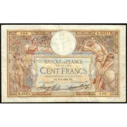 F 24-12 - 02/03/1933 - 100 francs - Merson grands cartouches - Série B.39571 - Etat : TB+