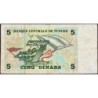 Tunisie - Pick 86 - 5 dinars - Série C/8 - 07/11/1993 - Commémoratif - Etat : TB-