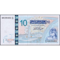 Tunisie - Pick 90 - 10 dinars - Série D/12 - 07/11/2005 - Etat : NEUF