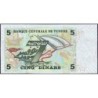 Tunisie - Pick 92 - 5 dinars - Série C/1 - 07/11/2008 - Commémoratif - Etat : NEUF