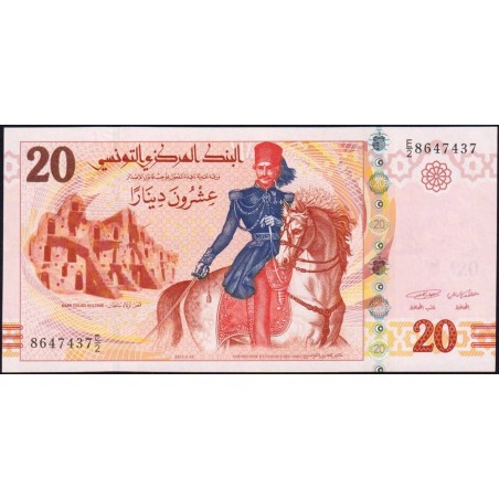 Tunisie - Pick 93a - 20 dinars - Série E/2 - 20/03/2011 - Etat : NEUF