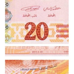 Tunisie - Pick 93a - 20 dinars - Série E/2 - 20/03/2011 - Etat : NEUF