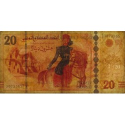 Tunisie - Pick 93a - 20 dinars - Série E/5 - 20/03/2011 - Etat : TB-