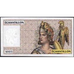 Athena à droite - Format 100 francs DELACROIX - DIS-04-A-03 - Etat : TTB+