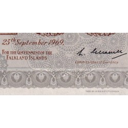 Falkland (îles) - Pick 10a - 50 cents - Série D - 25/09/1969 - Etat : pr.NEUF