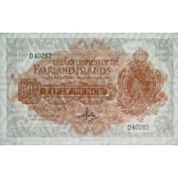 Falkland (îles) - Pick 10b - 50 cents - Série D - 20/02/1974 - Etat : NEUF