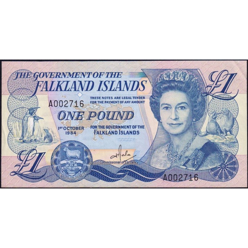 Falkland (îles) - Pick 13a - 1 pounds - Série A - 01/10/1984 - Etat : SPL