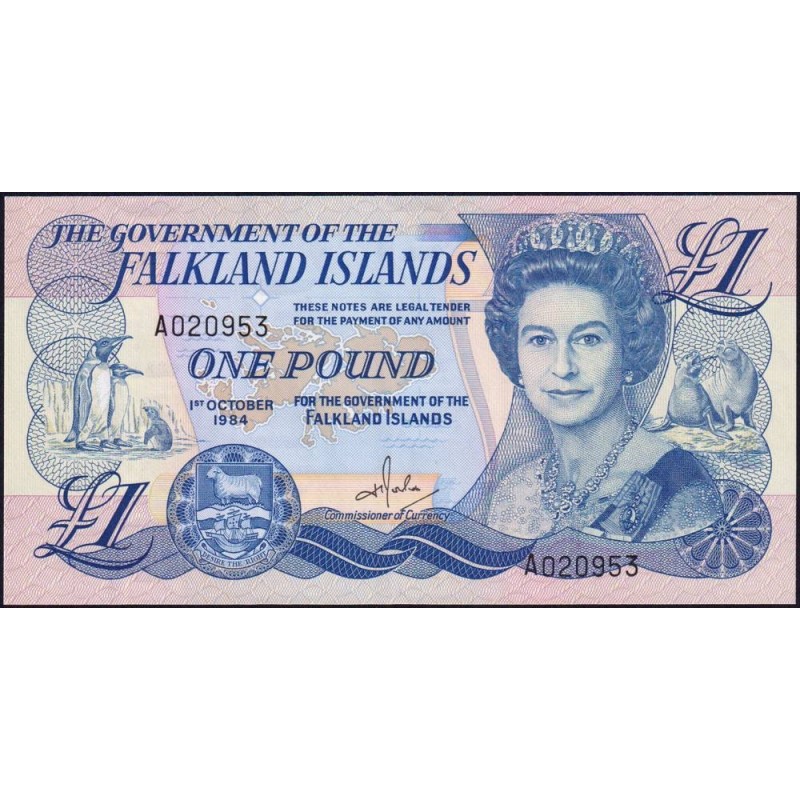 Falkland (îles) - Pick 13a - 1 pounds - Série A - 01/10/1984 - Etat : NEUF