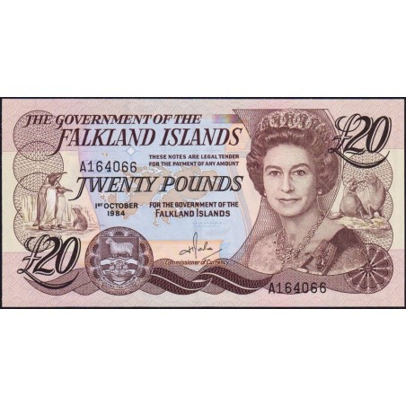 Falkland (îles) - Pick 15a - 20 pounds - Série A - 01/10/1984 - Etat : NEUF