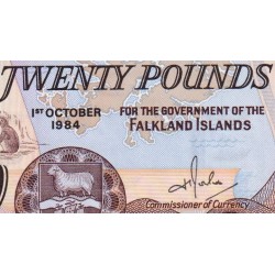 Falkland (îles) - Pick 15a - 20 pounds - Série A - 01/10/1984 - Etat : NEUF