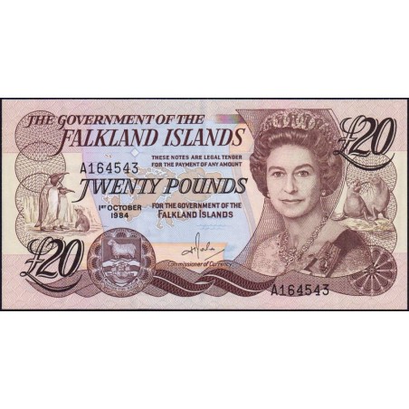 Falkland (îles) - Pick 15a - 20 pounds - Série A - 01/10/1984 - Etat : SUP+