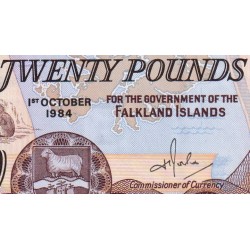 Falkland (îles) - Pick 15a - 20 pounds - Série A - 01/10/1984 - Etat : SUP+