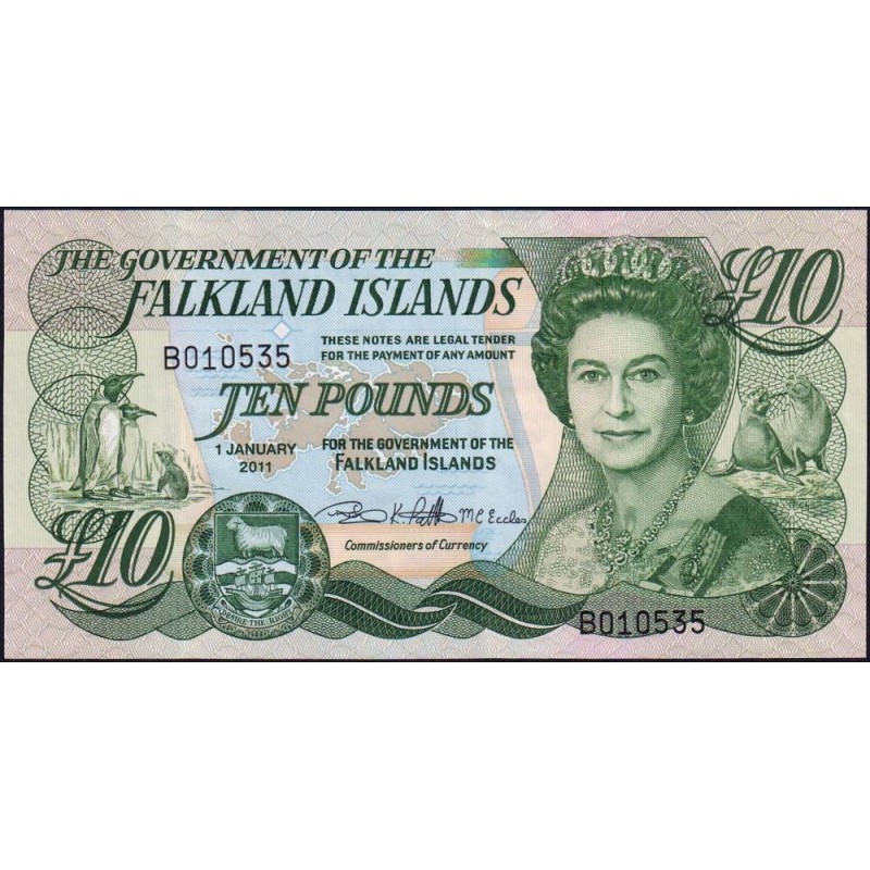 Falkland (îles) - Pick 18 - 10 pounds - Série B - 01/01/2011 - Etat : NEUF