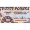Falkland (îles) - Pick 19 - 20 pounds - Série B - 01/01/2011 - Petit numéro - Etat : NEUF