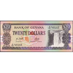 Guyana - Pick 27_2 - 20 dollars - Série A/85 - 1989 - Etat : NEUF