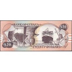 Guyana - Pick 27_2 - 20 dollars - Série A/85 - 1992 - Etat : NEUF