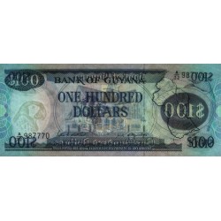 Guyana - Pick 28_1 - 100 dollars - Série A/32 - 10/10/1988 - Etat : NEUF