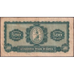 Paraguay - Pick 169v - 500 pesos fuertes - Série B - 1936 - Etat : TB+