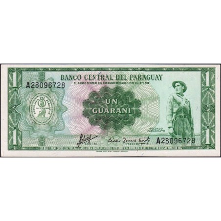 Paraguay - Pick 193b - 1 guarani - Série A - 25/03/1952 (1963) - Etat : NEUF