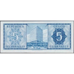 Paraguay - Pick 194 - 5 guaranies - Série A - 25/03/1952 (1963) - Etat : NEUF
