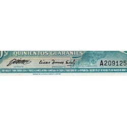 Paraguay - Pick 206_2 - 500 guaranies - Série A - 25/03/1952 (1985) - Etat : SUP+